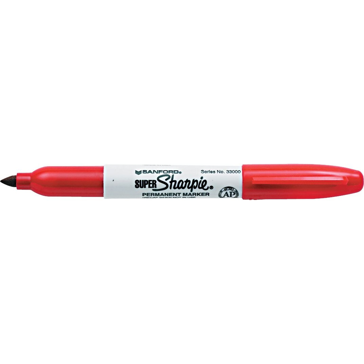 Sharpie Super Permanent Marker, Fine Tip, Red (33002)