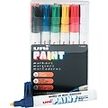 Sanford Uni® Paint Markers, Medium Point, Assorted Colors, 12/Pk