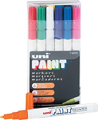 Sanford Oil Base Marker, Fine Point, Assorted Colors, 12/Pk