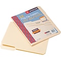 Smead Poly File Folder, 1/3-Cut Tab, Letter Size, Manila, 12 per Pack (10510)