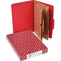 Smead Pressboard 2/5-Cut Tab Classification Folders, 6-Fasteners, 2 Pocket Partitions, Legal, Bright