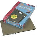 Smead 100% Recycled Hanging File Folder, 5-Tab Tab, Legal Size, Standard Green, 25/Box (65061)
