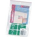 Smead AlphaZ ACCS Color-Coded Alphabetic Labels, C, Dark Green w/White, 100/Pack (67173)