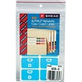 Smead AlphaZ ACCS Color-Coded Alphabetic Labels, D, Light Blue w/White, 100/Pack (67174)