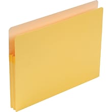 Smead 10% Recycled Reinforced File Pocket, 1 3/4 Expansion, Letter Size, Yellow (SMD73223UNI)
