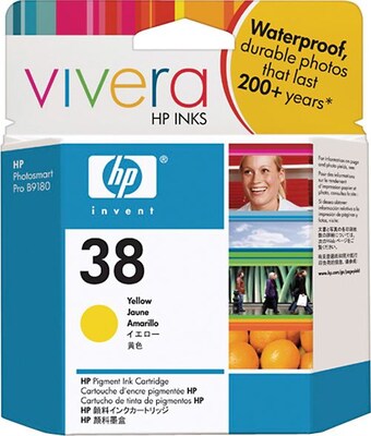 HP 38 Yellow Standard Yield Ink Cartridge (C9417A)