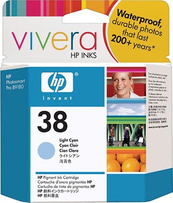HP 38 Light Cyan Ink Cartridge (C9418A)