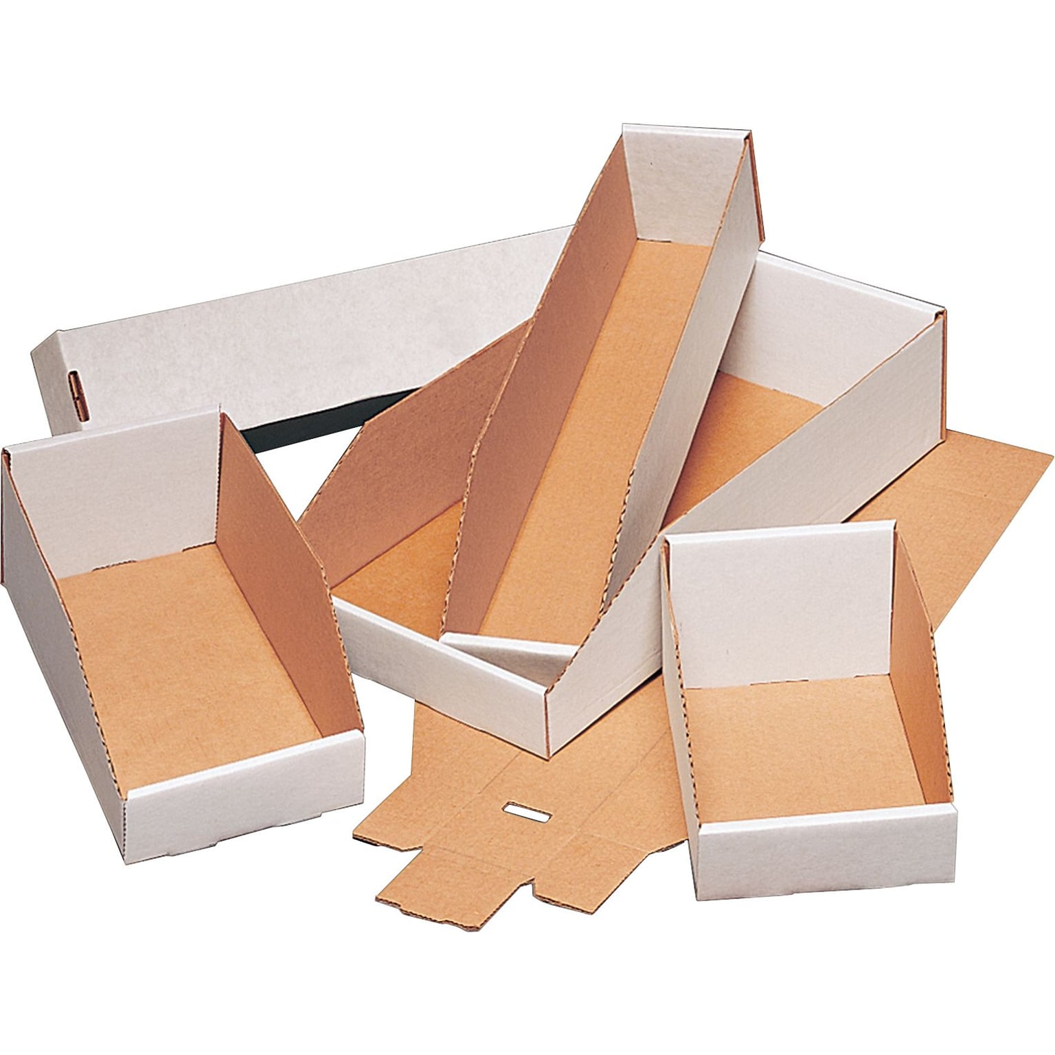 Staples® Open Top Bin Boxes, 4-1/2H x 2W x 9L, 25/Bundle