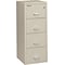 FireKing 2 Hour Rated 4-Drawer Vertical File Cabinet, Locking, Legal, Parchment, 32.06 (4-2157-2PA)