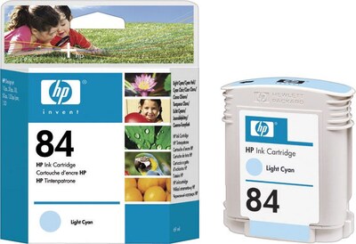 HP 84 Light Cyan Ink Cartridge, Standard Yield