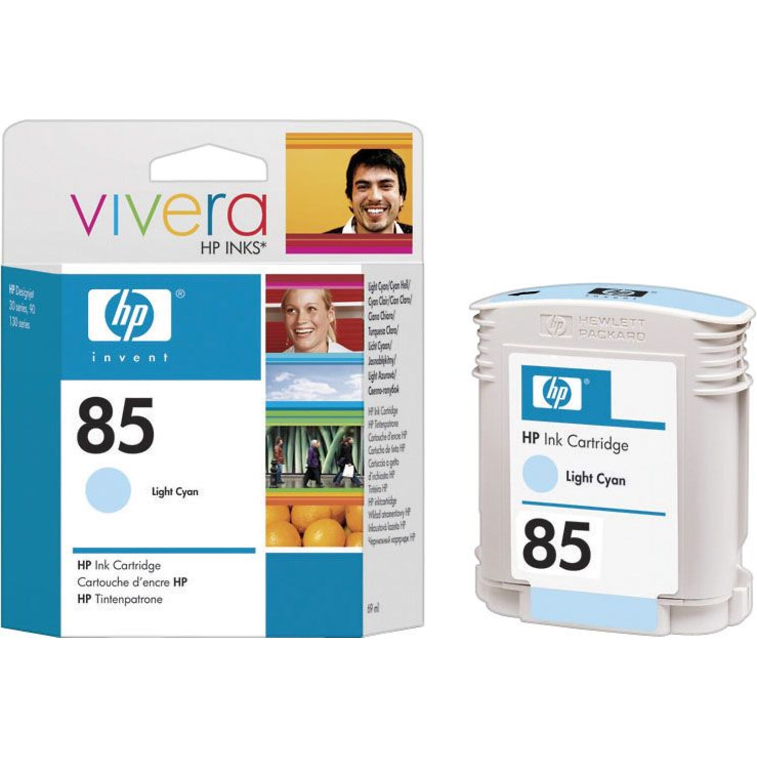 HP 85 Light Cyan Standard Yield Ink Cartridge (C9428A)