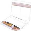Self-Seal Side-Opening StayFlat White Mailers, 9 x 6, 200/Case