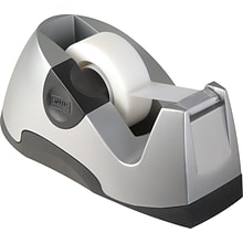 Staples® Executive Desktop Tape Dispenser, Silver (13566-US)