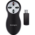 Kensington® Wireless Presenter with Laser Pointer, 2.4GHz, Black (33374)