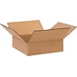 SI Products 10" x 10" x 3" Shipping Boxes, 32 ECT, Kraft, 25/Bundle (BS101003)