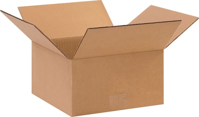 10 x 10 x 5 Shipping Boxes, 32 ECT, Brown, 25/Bundle (10105)