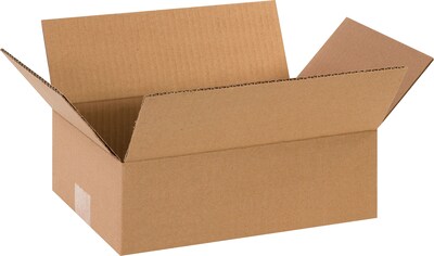 12 x 8 x 4 Shipping Boxes, 32 ECT, Brown, 25/Bundle (1284)