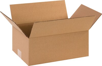 12 x 8 x 5 Shipping Boxes, 32 ECT, Brown, 25/Bundle (1285)