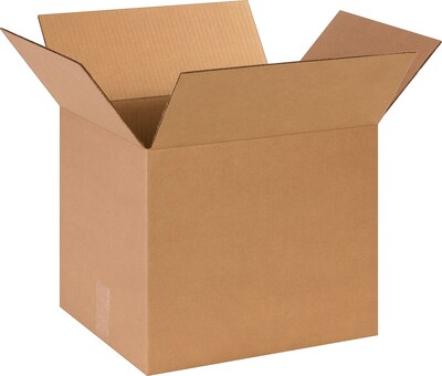 SI Products 14 x 12 x 12 Shipping Boxes, 32 ECT, Kraft, 25/Bundle (BS141212)