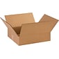 14.38" x 12.5" x 3.5" Shipping Boxes, 32 ECT, Brown, 25/Bundle (14123)