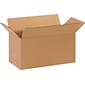 14" x 7" x 7" Shipping Boxes, 32 ECT, Brown, 25/Bundle (1477)