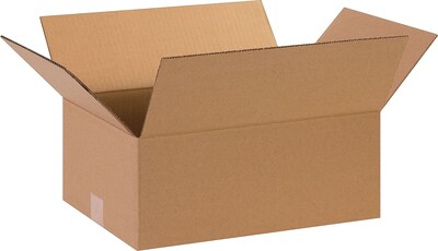 15 x 11 x 6 Shipping Boxes, 32 ECT, Brown, 25/Bundle (15116)