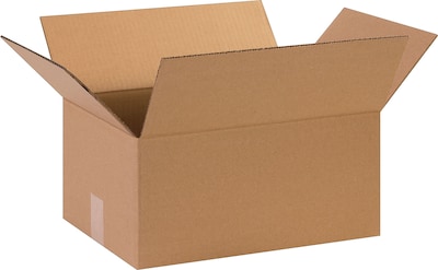 15 x 11 x 7 Shipping Boxes, 32 ECT, Brown, 25/Bundle (15117)