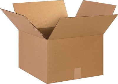 15" x 15" x 10" Shipping Boxes, 32 ECT, Brown, 20/Bundle (151510)