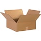SI Products 15" x 15" x 6" Shipping Boxes, 32 ECT, Kraft, 25/Bundle (BS151506)