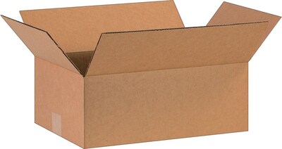6Hx10Wx16L Single-Wall Corrugated Boxes; Brown, 25 Boxes/Bundle