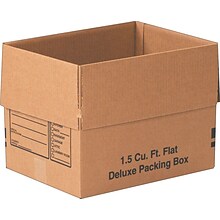 16(L) x 12(W) x 12(H) Deluxe Moving Boxes, 32 ECT, Brown, 25/Bundle (161212DPB)