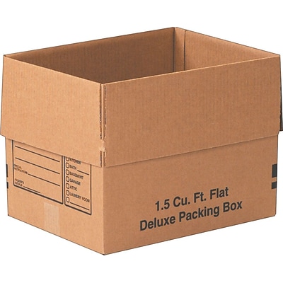 16 x 12 x 12 Moving Box and Kit, ECT 32, Brown, 25/Bundle (BS161212SMB)