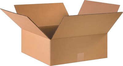 SI Products 16 x 16 x 6 Shipping Boxes, 32 ECT, Kraft, 25/Bundle (BS161606)