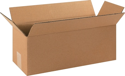 16" x 6" x 6" Shipping Boxes, 32 ECT, Brown, 25/Bundle (1666)