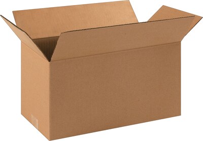 SI Products 16 x 8 x 8 Shipping Boxes, 32 ECT, Kraft, 25/Bundle (BS160808)