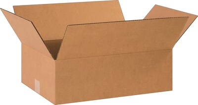 18.5 x 12.5 x 6 Shipping Boxes, 32 ECT, Brown, 25/Bundle (18126R)