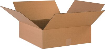 18 x 18 x 6 Shipping Boxes, 32 ECT, Brown, 20/Bundle (18186)
