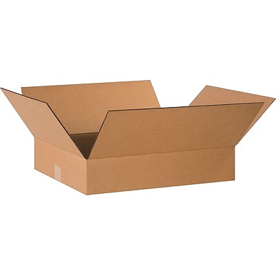 20 x 16 x 4 Shipping Boxes, 32 ECT, Brown, 25/Bundle (20164)