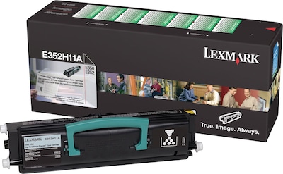 Lexmark E352H11A Black High Yield Toner Cartridge