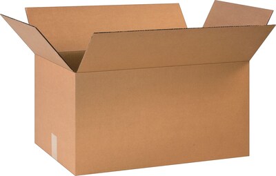 24" x 14" x 12" Shipping Boxes, 32 ECT, Brown, 20/Pack (BS241412)
