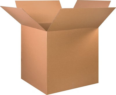 36" x 36" x 36" Shipping Boxes, 32 ECT, Brown, 5/Bundle (363636)