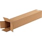 4" x 4" x 24" Shipping Boxes, 32 ECT, Brown, 25/Bundle (4424)