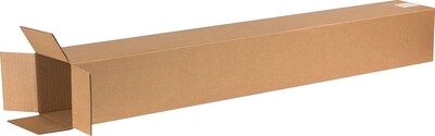 Corrugated Kraft Box 6 x 6 x 48 - 25/Bundle 500/Bale BS060648
