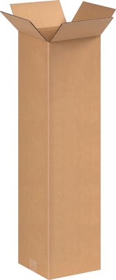 8 x 8 x 30 Shipping Boxes, 32 ECT, Brown, 25/Bundle (8830)