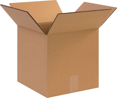 12 x 12 x 12 Shipping Boxes, 44 ECT Single Wall, Brown, 15/Bundle (HD1212)