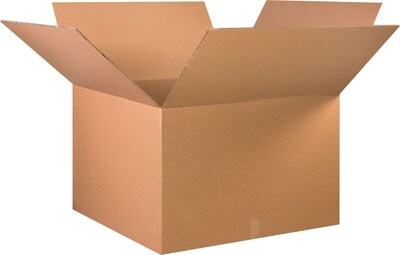 36Lx36Wx24H(D) Double-Wall Heavy Duty Corrugated Boxes; Brown, 5 Boxes/Bundle