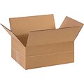 11.75(L) x 8.75(W) x 4.75(H) Multi-Depth Shipping Boxes, Brown, 25/Bundle (MD1184SC)