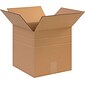 12.5" x 12.5" x 6" Multi-Depth Shipping Boxes, 32 ECT, Brown, 25/Bundle (MD12126R)
