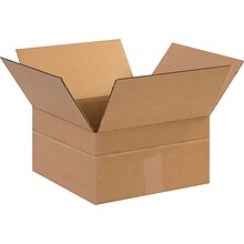 12 x 12 x 6 Multi-Depth Shipping Boxes, Brown, 25/Bundle (MD12126)