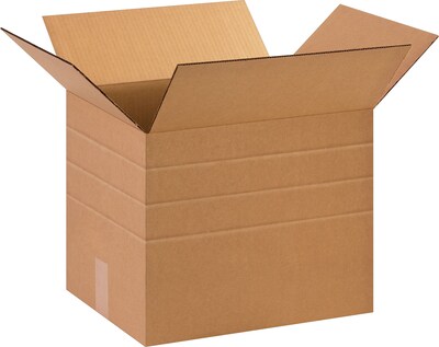 10 x 10 x 12 Multi-Depth Shipping Boxes, 32 ECT, Brown, 25/Bundle (MD101012)